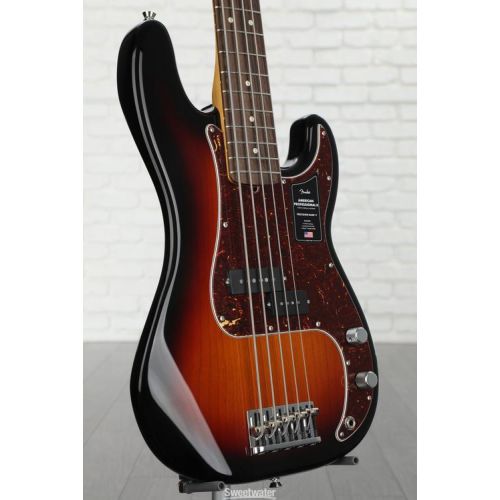  Fender American Professional II Precision Bass V - 3-color Sunburst with Rosewood Fingerboard