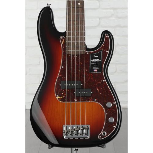  Fender American Professional II Precision Bass V - 3-color Sunburst with Rosewood Fingerboard