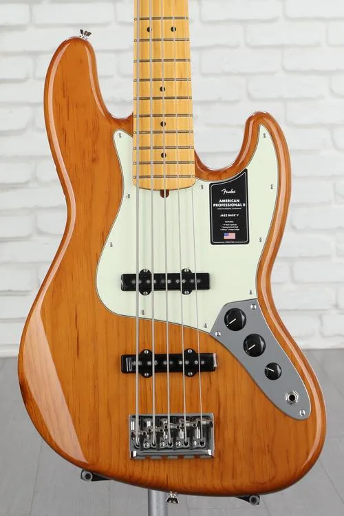 Fender American Professional II Jazz Bass V - Roasted Pine with Maple Fingerboard