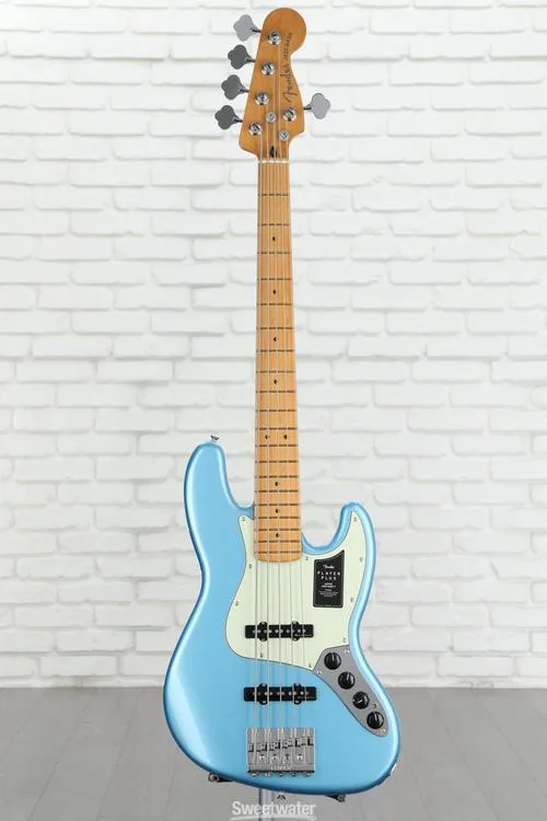  Fender Player Plus Active Jazz Bass V - Opal Spark with Maple Fingerboard