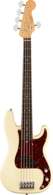  Fender American Professional II Precision Bass V - Olympic White with Rosewood Fingerboard