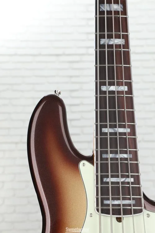  Fender American Ultra Jazz Bass V - Mocha Burst with Rosewood Fingerboard