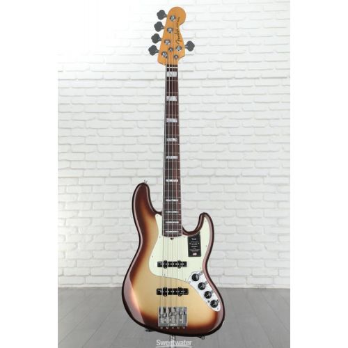  Fender American Ultra Jazz Bass V - Mocha Burst with Rosewood Fingerboard