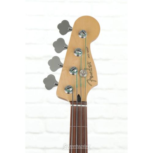  Fender Player Fretless Jazz Bass - 3-Tone Sunburst with Pau Ferro Fingerboard