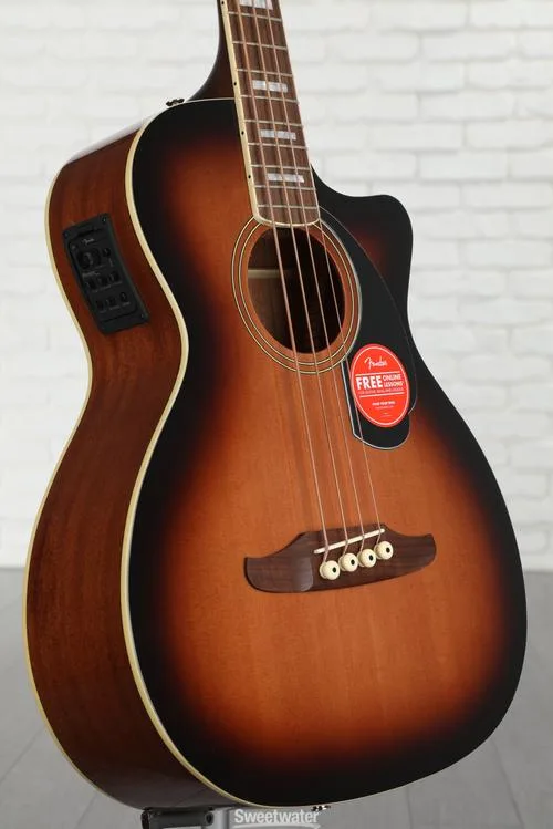  Fender Kingman Acoustic-electric Bass - Shaded Edge Burst Demo