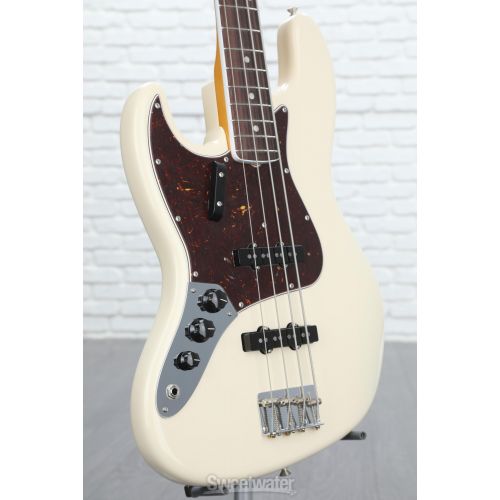  Fender American Vintage II 1966 Left-handed Jazz Bass - Olympic White