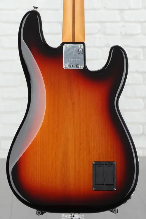  Fender Player Plus Active Precision Bass Left-handed - 3-color Sunburst with Pau Ferro Fingerboard