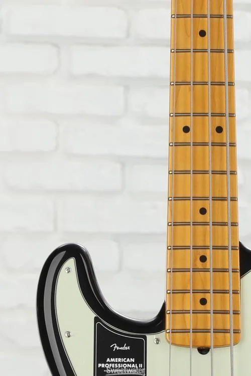  Fender American Professional II Precision Bass Left-handed - Black with Maple Fingerboard