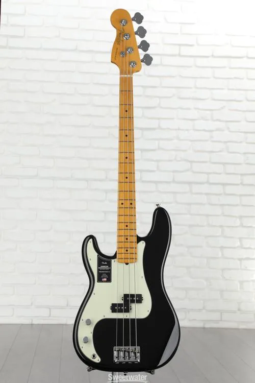  Fender American Professional II Precision Bass Left-handed - Black with Maple Fingerboard