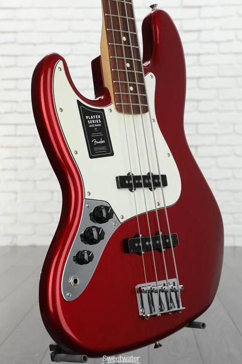  Fender Player Left-handed Jazz Bass - 3-tone Sunburst with Pau Ferro Fingerboard