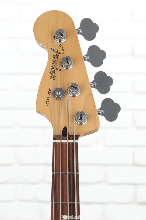  Fender Player Left-handed Jazz Bass - 3-tone Sunburst with Pau Ferro Fingerboard