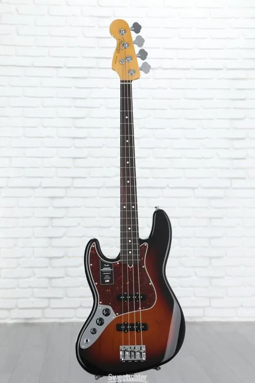  Fender American Professional II Jazz Bass Left-handed - 3 Color Sunburst with Rosewood Fingerboard