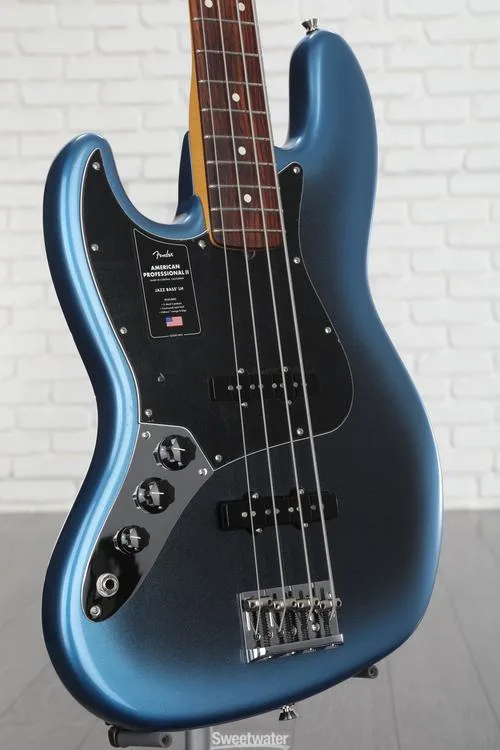  Fender American Professional II Jazz Bass Left-handed - Dark Night with Rosewood Fingerboard