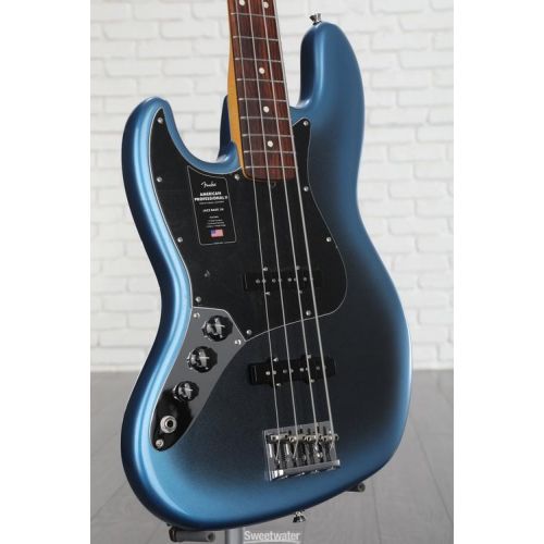  Fender American Professional II Jazz Bass Left-handed - Dark Night with Rosewood Fingerboard