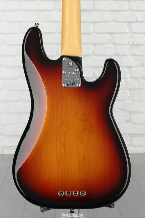  Fender American Professional II Precision Bass Left-handed - 3 Color Sunburst with Rosewood Fingerboard