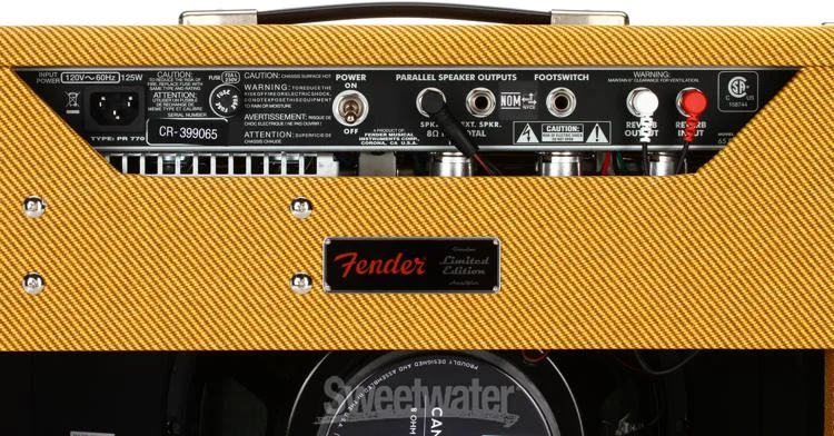  Fender '65 Princeton Reverb 1 x 12-inch 12-watt Tube Combo Amp - Lacquered Tweed, Sweetwater Exclusive