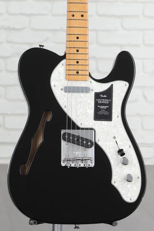 Fender Vintera II '60s Telecaster Thinline Electric Guitar - Black Used