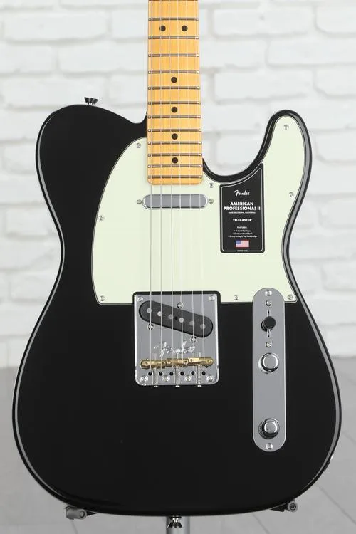Fender American Professional II Telecaster - Black with Maple Fingerboard Demo