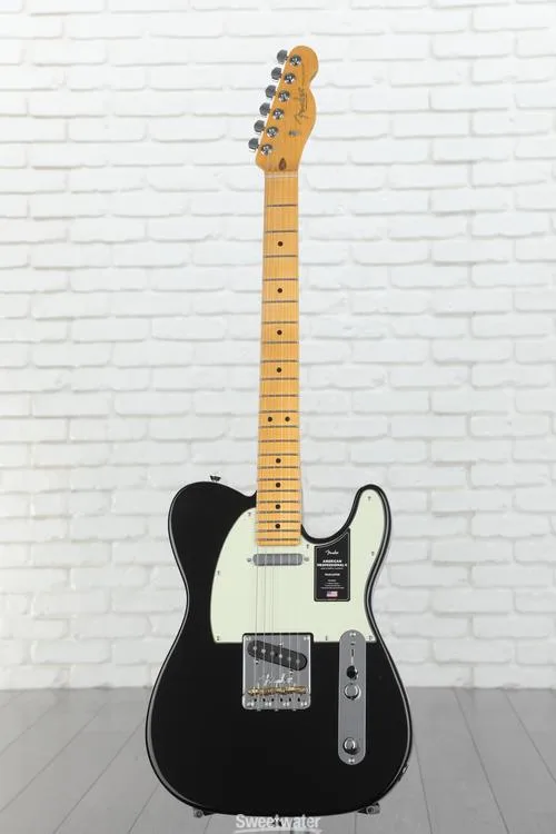  Fender American Professional II Telecaster - Black with Maple Fingerboard Demo