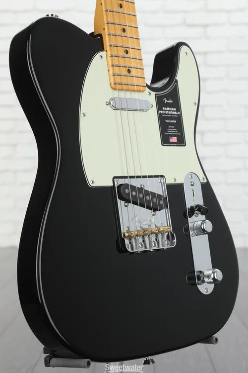  Fender American Professional II Telecaster - Black with Maple Fingerboard Demo