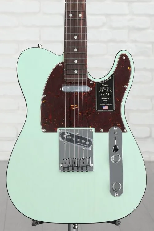 Fender American Ultra Luxe Telecaster - Surf Green with Rosewood Fingerboard Demo