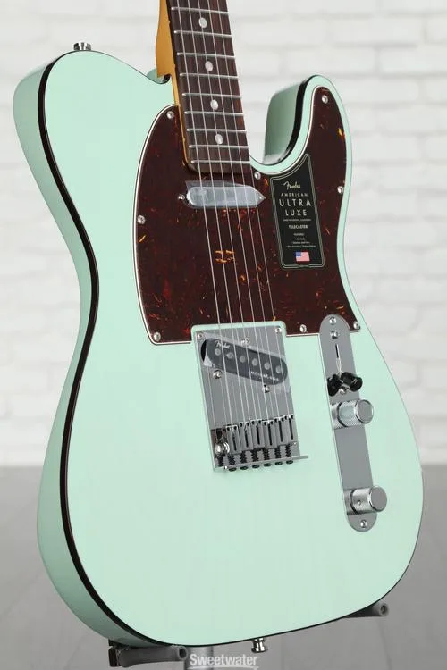  Fender American Ultra Luxe Telecaster - Surf Green with Rosewood Fingerboard Demo