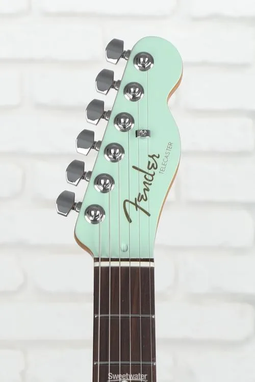  Fender American Ultra Luxe Telecaster - Surf Green with Rosewood Fingerboard Demo