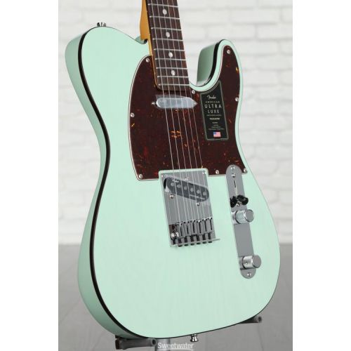  Fender American Ultra Luxe Telecaster - Surf Green with Rosewood Fingerboard Demo