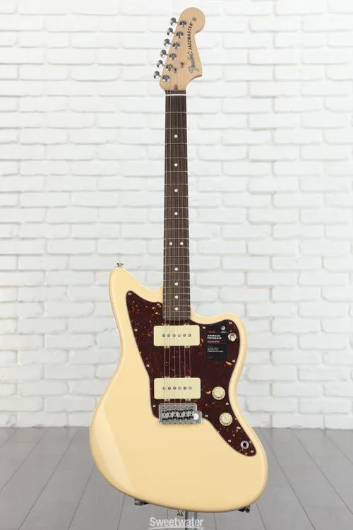  Fender American Performer Jazzmaster - Vintage White with Rosewood Fingerboard Demo