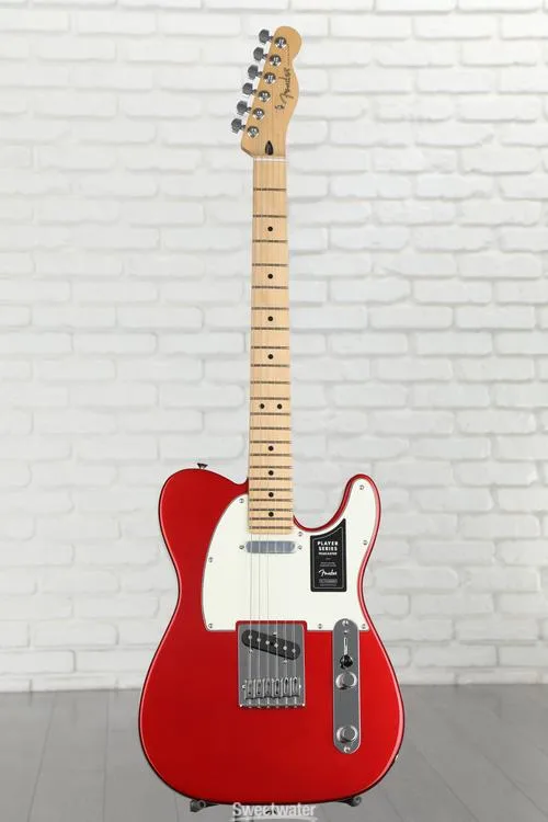  Fender Player Telecaster Solidbody Electric Guitar - Candy Apple Red with Maple Fingerboard Demo