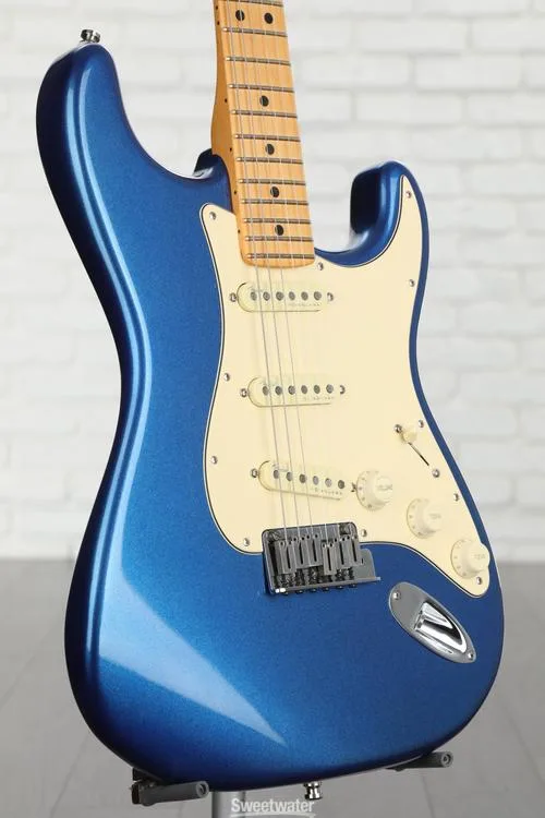  Fender American Ultra Stratocaster - Cobra Blue with Maple Fingerboard Demo