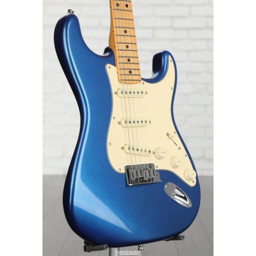  Fender American Ultra Stratocaster - Cobra Blue with Maple Fingerboard Demo