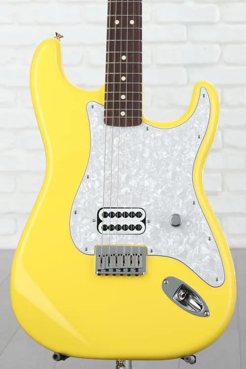 Fender Tom DeLonge Stratocaster Electric Guitar - Graffiti Yellow Used
