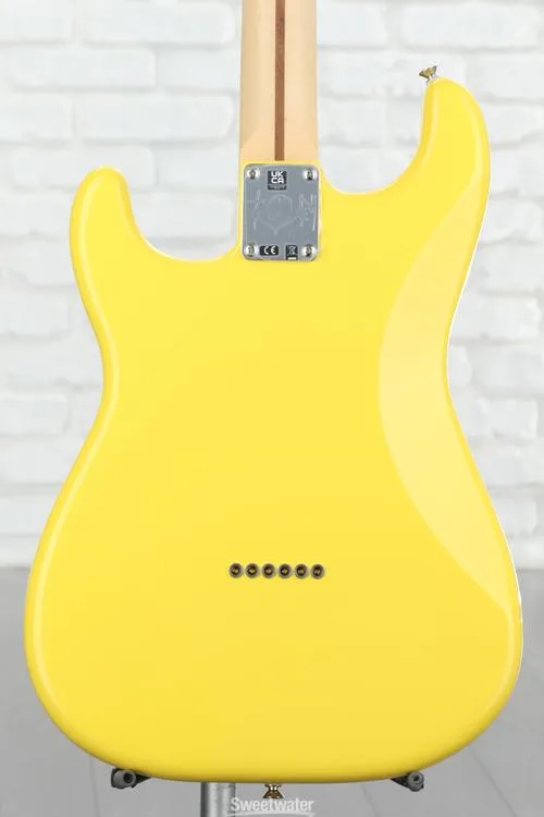  Fender Tom DeLonge Stratocaster Electric Guitar - Graffiti Yellow Used