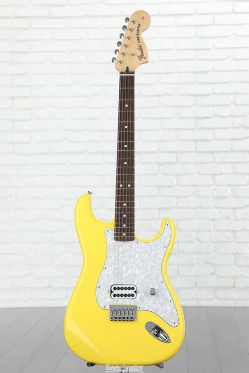  Fender Tom DeLonge Stratocaster Electric Guitar - Graffiti Yellow Used