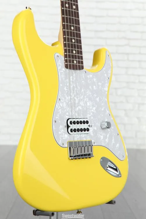  Fender Tom DeLonge Stratocaster Electric Guitar - Graffiti Yellow Used