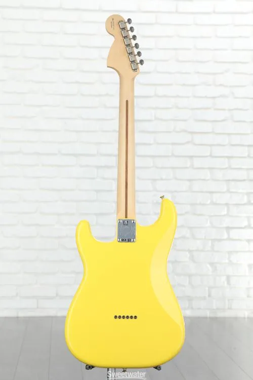  Fender Tom DeLonge Stratocaster Electric Guitar - Graffiti Yellow Used