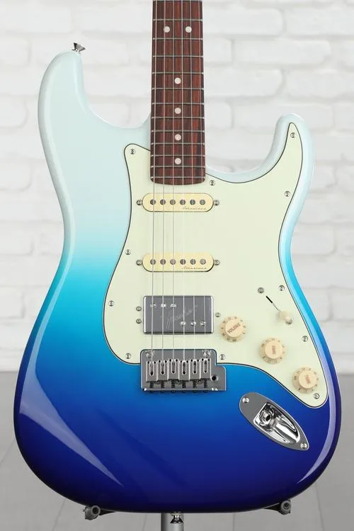 Fender Player Plus Stratocaster HSS Electric Guitar - Belair Blue with Pau Ferro Fingerboard Demo