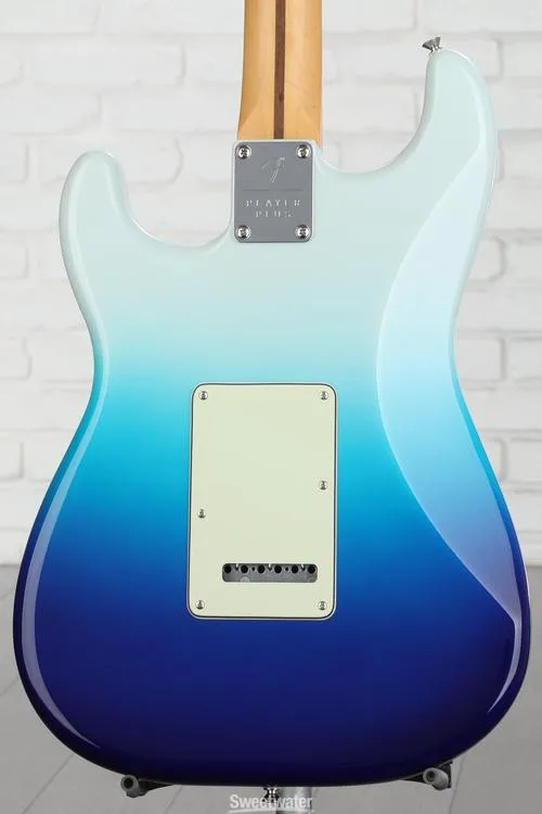  Fender Player Plus Stratocaster HSS Electric Guitar - Belair Blue with Pau Ferro Fingerboard Demo