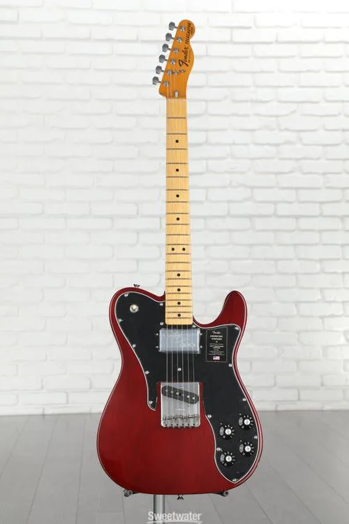  Fender American Vintage II 1977 Telecaster Custom Electric Guitar - Wine Demo