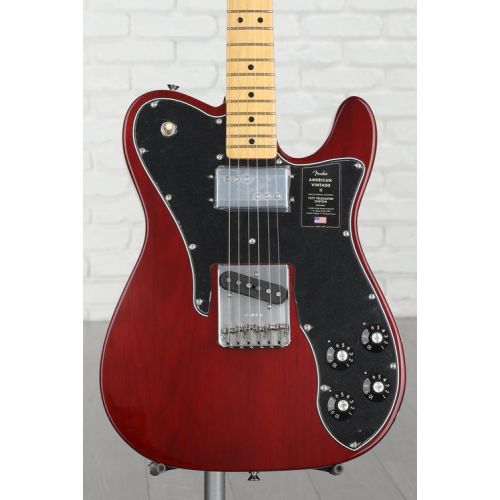  Fender American Vintage II 1977 Telecaster Custom Electric Guitar - Wine Demo