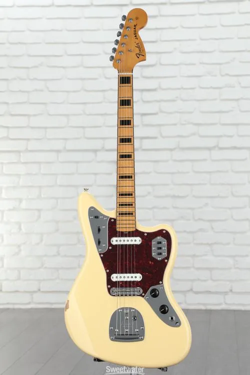  Fender Vintera II '70s Jaguar Electric Guitar - Vintage White Used