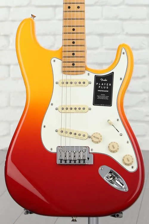 Fender Player Plus Stratocaster Electric Guitar - Tequila Sunrise with Maple Fingerboard Demo