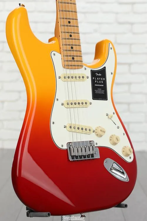  Fender Player Plus Stratocaster Electric Guitar - Tequila Sunrise with Maple Fingerboard Demo