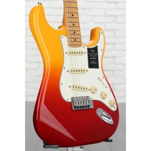  Fender Player Plus Stratocaster Electric Guitar - Tequila Sunrise with Maple Fingerboard Demo