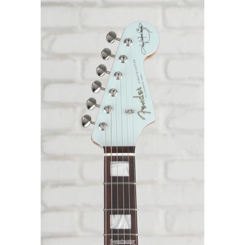  Fender Kenny Wayne Shepherd Stratocaster Electric Guitar - Transparent Faded Sonic Blue Demo