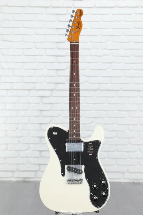  Fender American Vintage II 1977 Telecaster Custom Electric Guitar - Olympic White with Rosewood Fingerboard