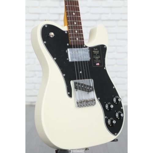  Fender American Vintage II 1977 Telecaster Custom Electric Guitar - Olympic White with Rosewood Fingerboard