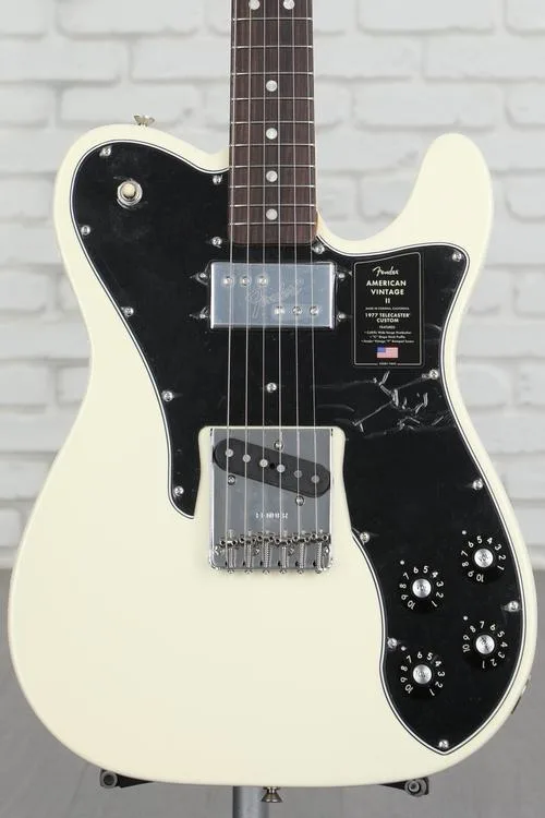 Fender Limited-edition American Vintage II 1977 Telecaster Custom Electric Guitar - Olympic White with Rosewood Fingerboard Demo