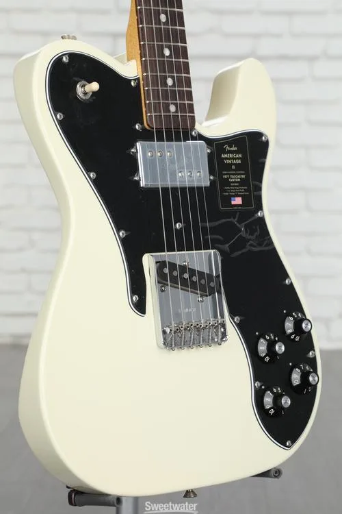  Fender Limited-edition American Vintage II 1977 Telecaster Custom Electric Guitar - Olympic White with Rosewood Fingerboard Demo